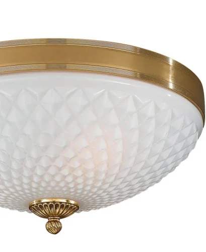 Люстра потолочная  PL 8500/3 Reccagni Angelo белая на 3 лампы, основание золотое в стиле классический  фото 2
